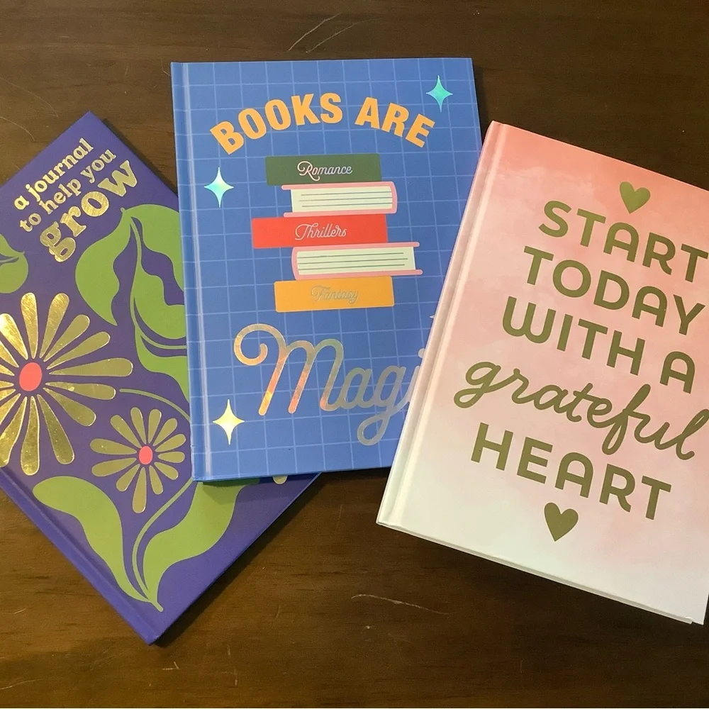 Inspirational Journal Trio - Floral, Blue, Pink